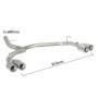 Tubo posteriore inox BMW Serie1 E81E82E87E88 2004  2013 Ragazzon