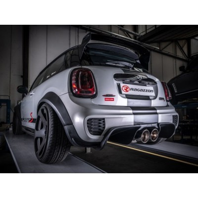 SCARICO FINALE SPORTIVO SILENZIATO RAGAZZON PER MINI COOPER F56 JCW 2.0  231CV TERMINALI CENTRALI 2/129MM SPORT LINE